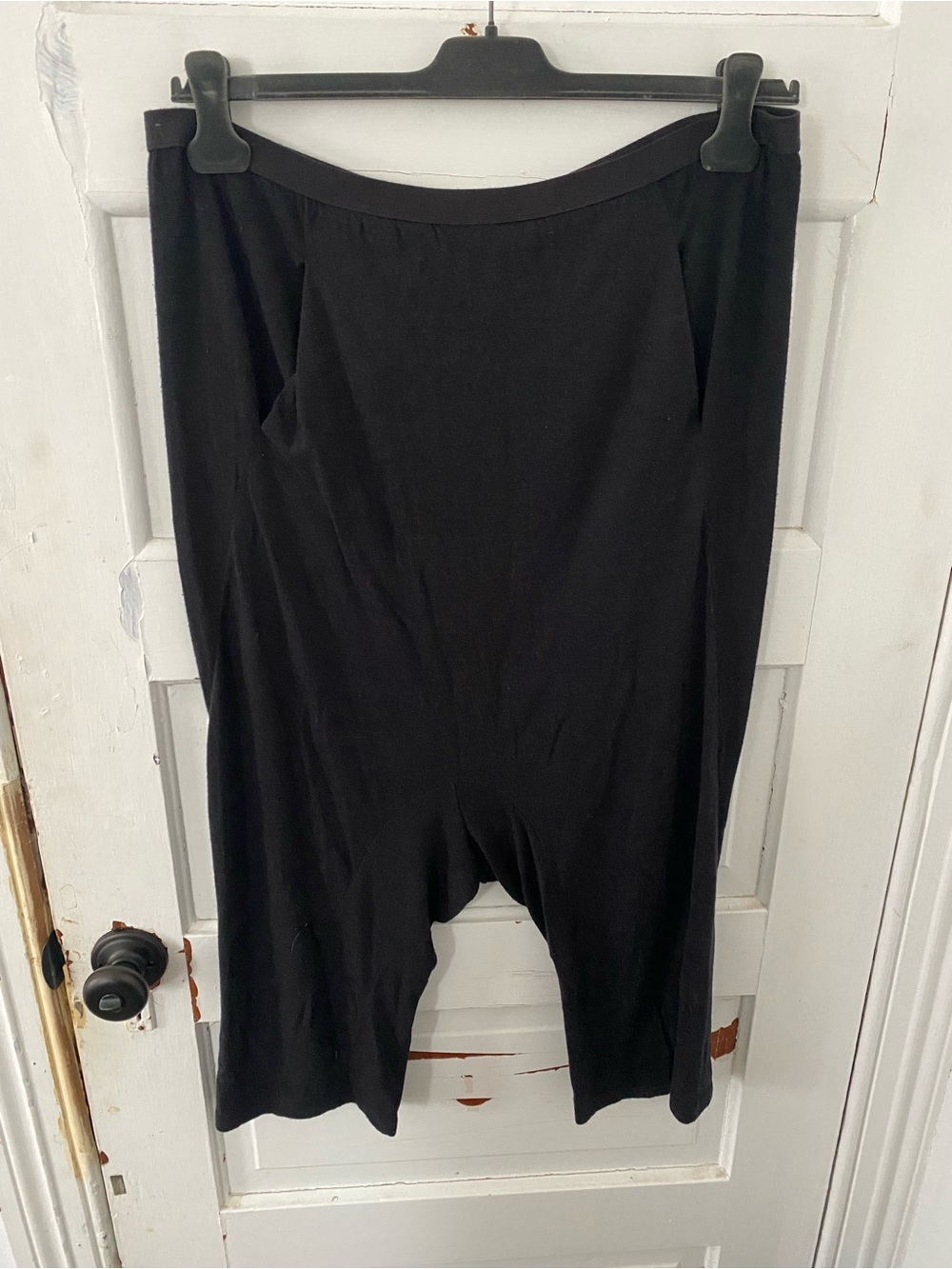 Rick Owens Black Drop-Crotch Men's Shorts